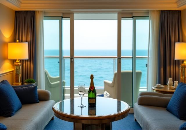 Suite di lusso su una nave da crociera